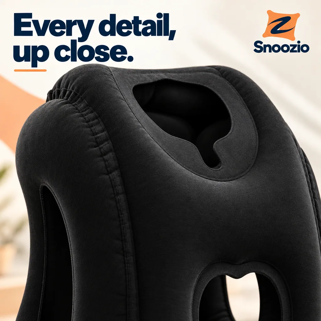 Snoozio Inflatable Travel Pillow — detalles